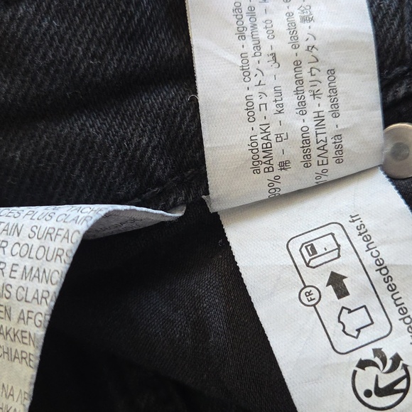 2 Women's Size 2 Jeans! Zara Black Wash/ Abercrombie& Fitch Blue Wash. - Picture 7 of 8